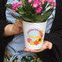 Personalised 'Crochet Flowers' Teacher Plant Pot, thumbnail 1 of 6