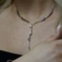 Solid Sterling Silver Dripping Necklace, thumbnail 7 of 12