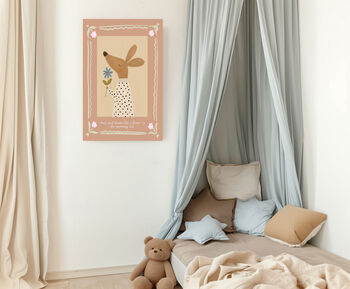 Morning Rise Mouse Nursery Quote Art Print, 4 of 4