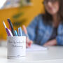 Teacher's Personalised Name Pencil Pen Pot Gift, thumbnail 6 of 6