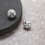 Textured Knot Stud Earrings, thumbnail 1 of 3