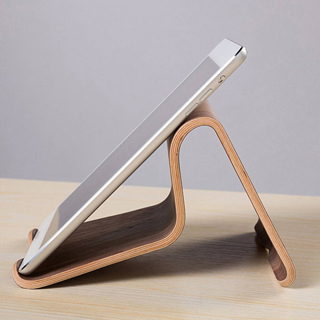 Wooden Desktop Tablet Stand Holder By Momentum