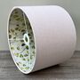 Clara Blush Pink Double Sided Floral Lampshade, thumbnail 7 of 10