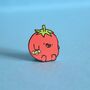 Tomato Enamel Pin | Cute Pin Badges, thumbnail 2 of 5