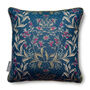 Luxury Heavy Linen Blend Cushion Christmas Navy Gold, thumbnail 1 of 5