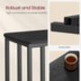 Modern Side Table With Steel Frame And Castors, thumbnail 7 of 11