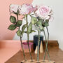 Bouquet Of Pink Wooden Roses, thumbnail 2 of 3