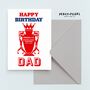 Arsenal Football Birthday Card, thumbnail 2 of 4