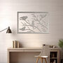 Contemporary Metal Bird Silhouette Wall Decor For Modern Homes, thumbnail 6 of 11