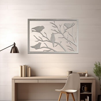 Contemporary Metal Bird Silhouette Wall Decor For Modern Homes, 6 of 11