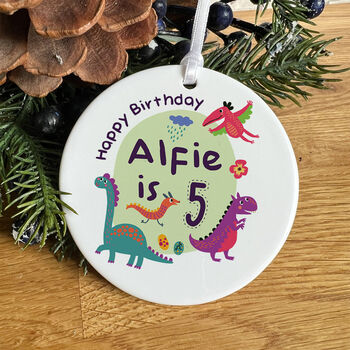 Personalised Birthday Ornament With Name, 7 of 8