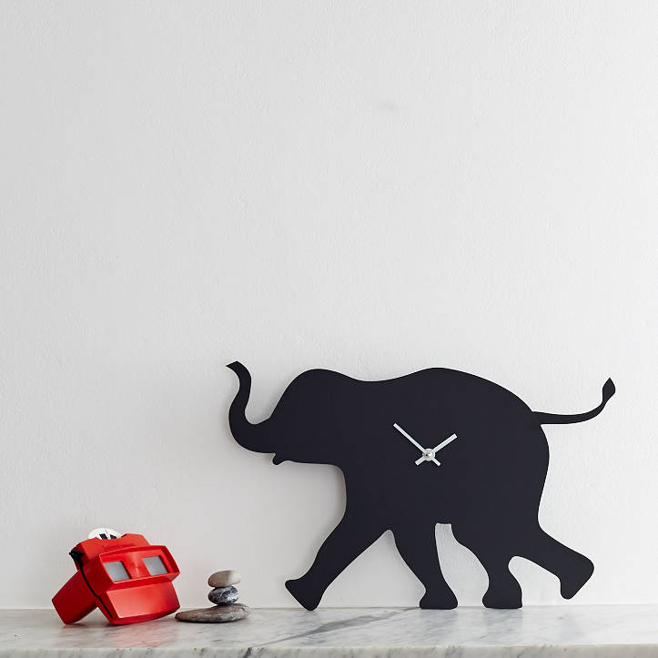 Elephant Clock With Wagging Tail, 1 of 4