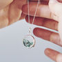 Silver Or Gold Glass Locket With Birthstone And Letter, thumbnail 2 of 12