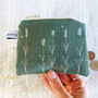 Embroidered Lavender Purse, thumbnail 2 of 6