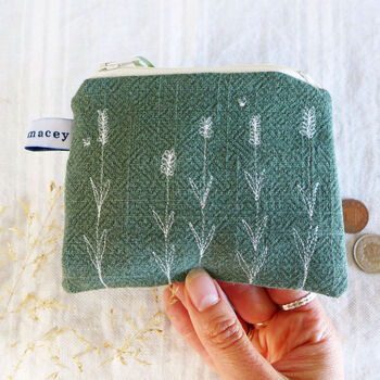 Embroidered Lavender Purse, 2 of 6