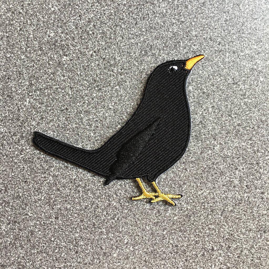 Blackbird Iron On Patch, 1 of 4