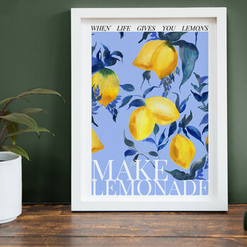 Make Lemonade Poster Style Print, 3 of 5