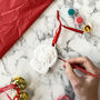 Christmas Eve Ceramic Bauble Craft Kit, thumbnail 1 of 10