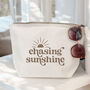 Chasing Sunshine Canvas Pouch, thumbnail 1 of 2