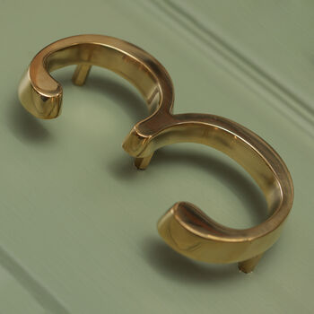 Premium Floating Plain House Numbers In Brass Finish, 8 of 12