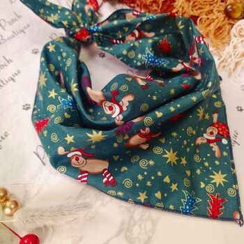 Rudolphs Stockings Christmas Bandana, 3 of 4