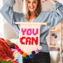 'You Can' Wall Hanging Knitting Kit, thumbnail 5 of 10