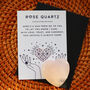 Polished Rose Quartz Heart For Compassion And Love, thumbnail 3 of 3