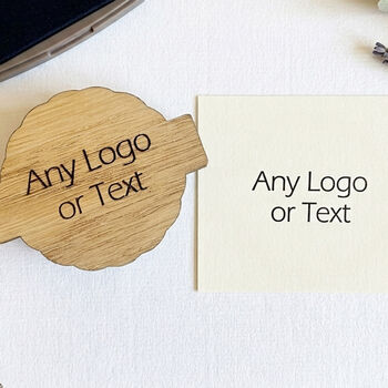 Custom Logo Or Text Rubber Stamp For Personalised Craft Projects, 2 of 4
