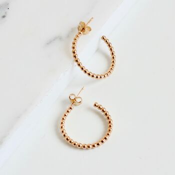Small Beaded Hoops, 4 of 6