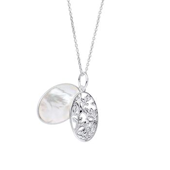 Sterling Silver Floral Necklace, 4 of 6