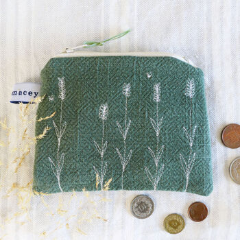 Embroidered Lavender Purse, 4 of 6