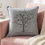 Personalised Diamond Anniversary Family Tree Cushion, thumbnail 3 of 6
