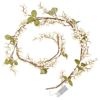 Snowberry LED Christmas Table Garland Centrepiece, 2 of 3