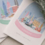 Set Of Three City Snow Globe Christmas Cards, thumbnail 2 of 7