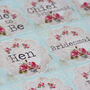 Floral Doily Hen Party Sticker Sheet, thumbnail 1 of 5