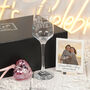 Best Mum Ever Champagne Flute With Birthstone Heart And Photo Gift Boxed Set, thumbnail 2 of 5
