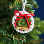 Personalised Wreath Christmas Decoration, thumbnail 5 of 8