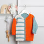 Toddler Colour Block Cardigan Easy Knitting Kit, thumbnail 1 of 10