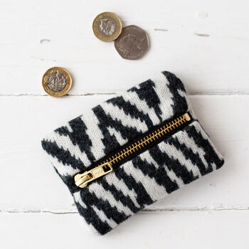 Knitted Mini Zip Pouch, 3 of 4