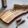 Personalised Olive Wood Wedding Gift Chopping Board, thumbnail 2 of 12