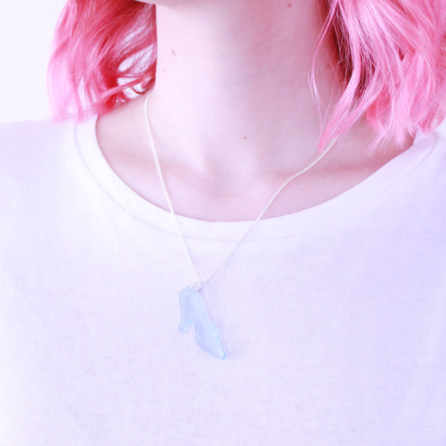 Cinderella Glass Slipper Necklace By I Love Crafty