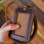 Leather ID Holder With Personalised Lanyard, thumbnail 2 of 10