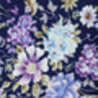 Handmade Wedding Tie In Navy And Purple Floral Print, thumbnail 3 of 8