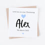 Personalised Christening Card For Girl Or Boy, thumbnail 2 of 2