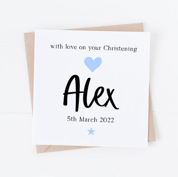 Personalised Christening Card For Girl Or Boy, 2 of 2