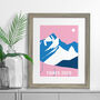 Personalised Mountain Skiing Print, thumbnail 1 of 4