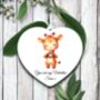 Personalised Cute Giraffe Love Heart Hand, thumbnail 1 of 2