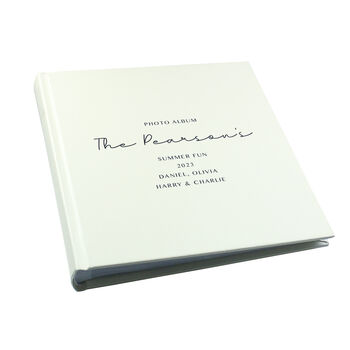Personalised Free Text Square Photo Album, 9 of 9