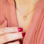 Rose Gold Plated Zodiac Charm Necklace, thumbnail 1 of 6