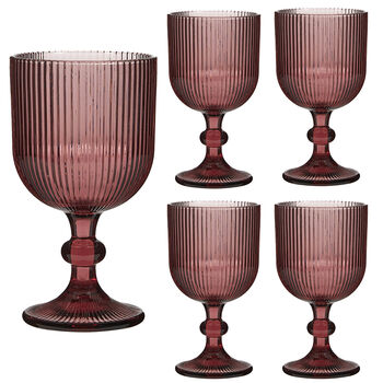 Set Of Four Luxury Rouge Wine Glasses, 2 of 6